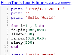 FlashTools Lua Editor